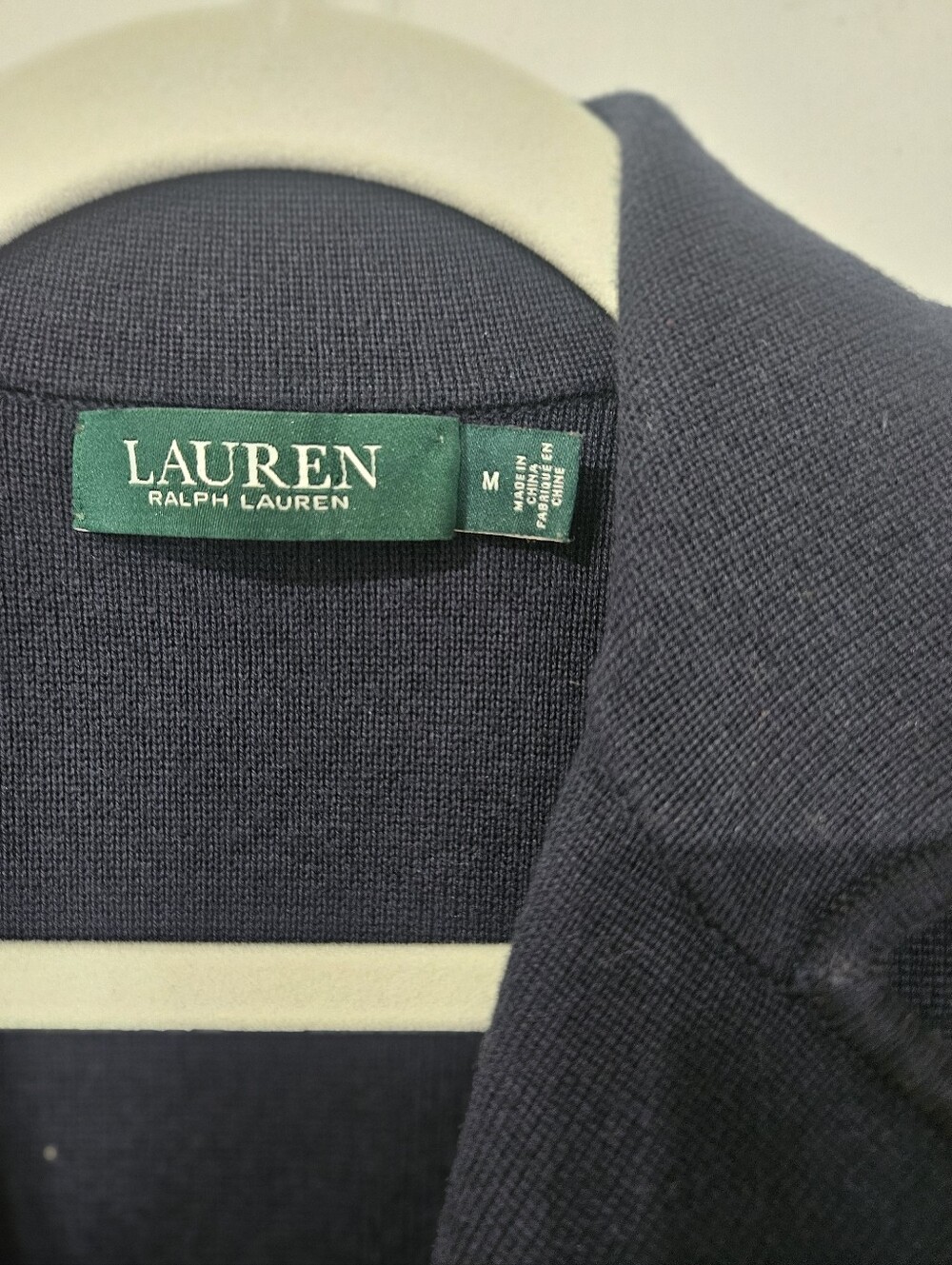 Lauren Ralph Lauren Navy Structured Knit Blazer - Picture 3 of 11